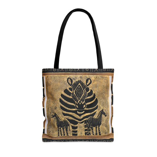 Zebra With Babies Tote
