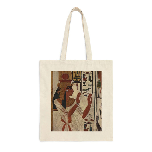 Queen Nefertiti Canvas Tote