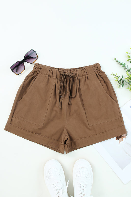 Drawstring Cotton Shorts