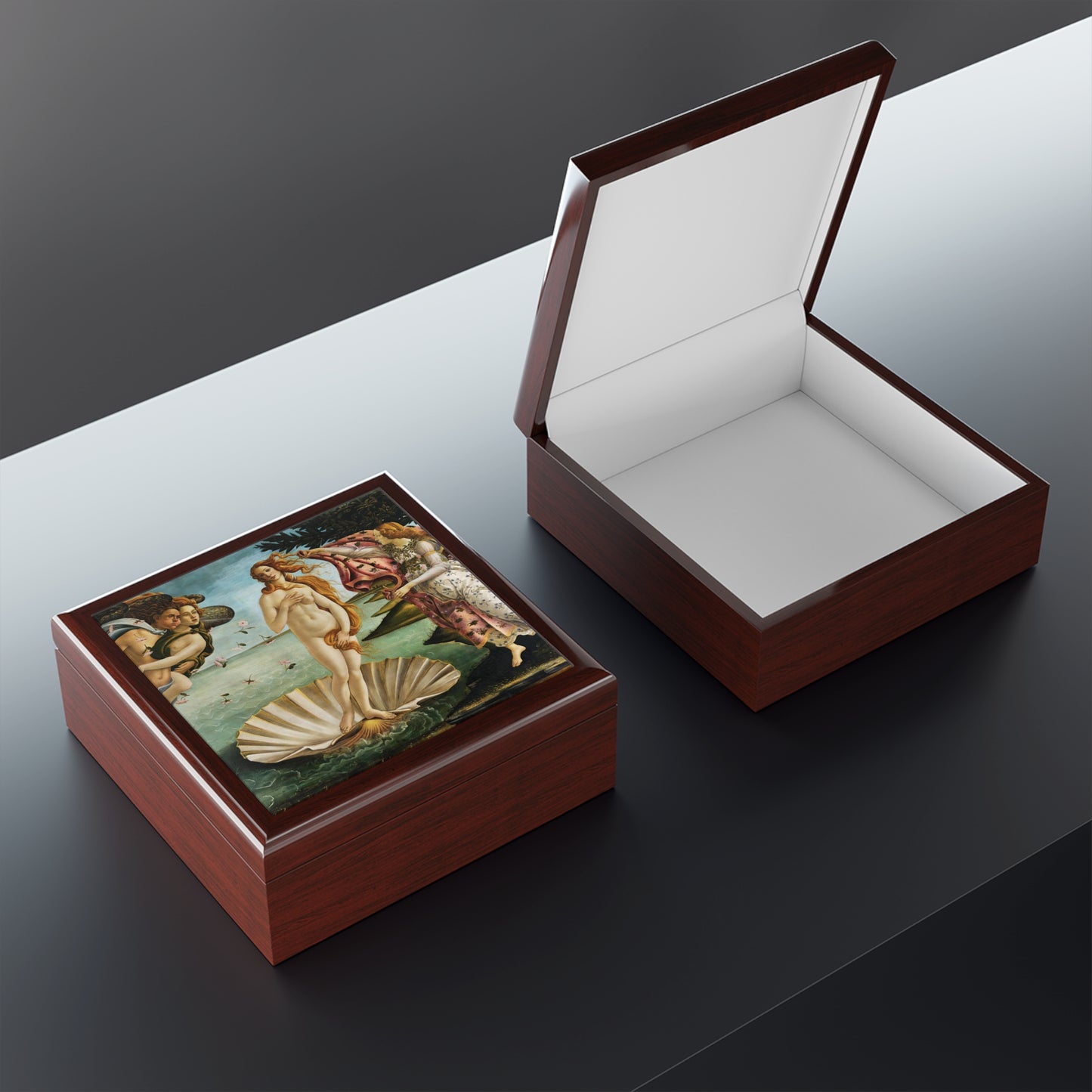 Birth of Venus Printed Tile Jewelry Box
