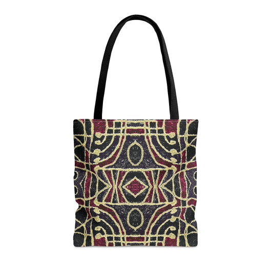 Geometric Fuchsia Print Tote