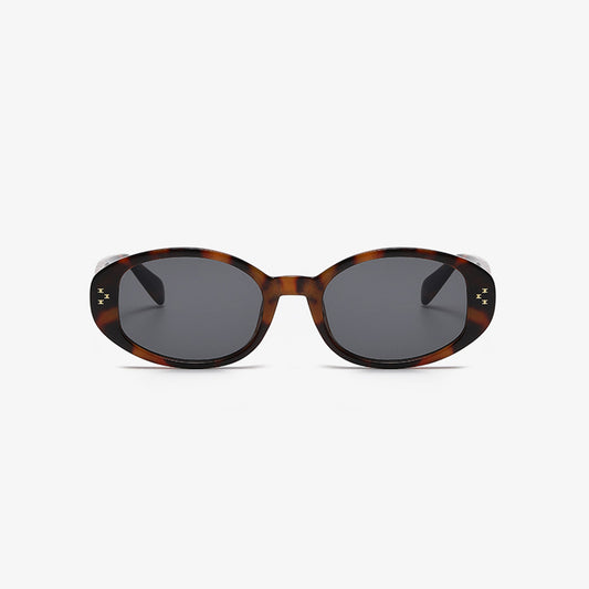 Tortoiseshell Oval Sunglasses