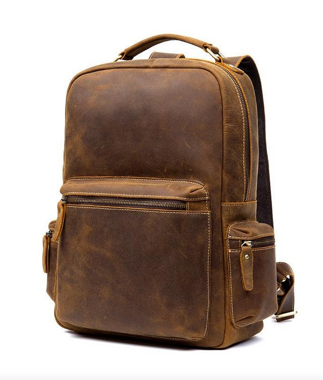 The Langley Genuine Leather Backpack