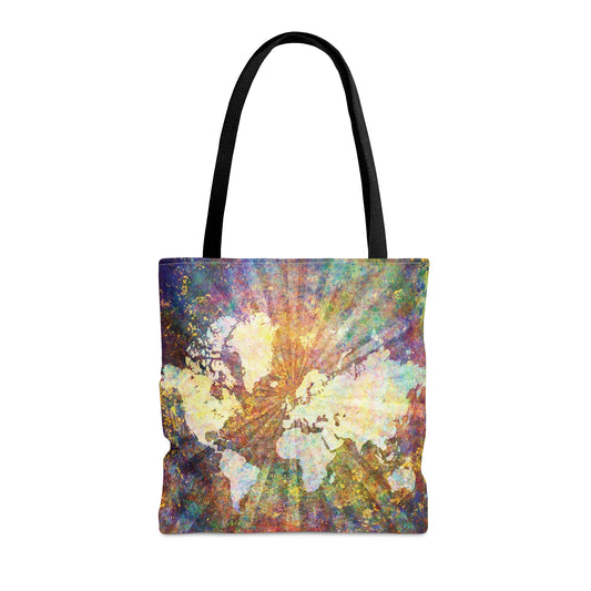 Global Celebration World Map Tote