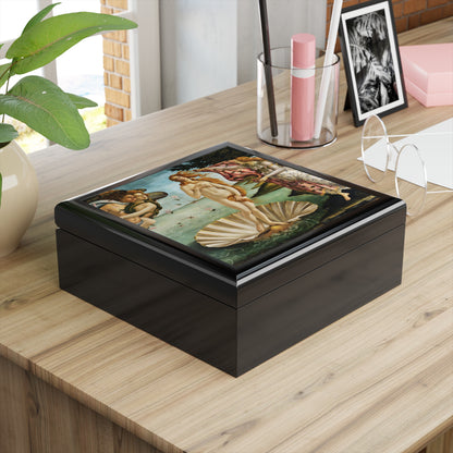 Birth of Venus Printed Tile Jewelry Box