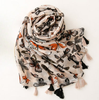 Vintage Style Butterfly Scarf