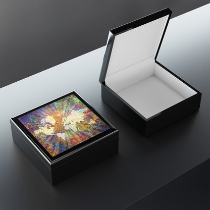 Global Celebration Printed Tile Jewelry Box