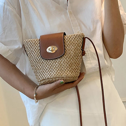 Woven Mini Crossbody Bag