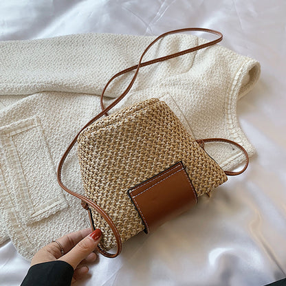 Woven Mini Crossbody Bag