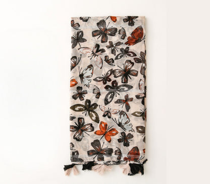 Vintage Style Butterfly Scarf