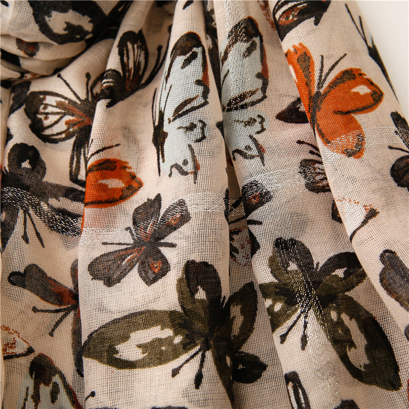 Vintage Style Butterfly Scarf