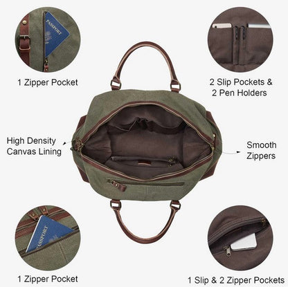 Vintage Style Carry-On Duffel by S-Zone