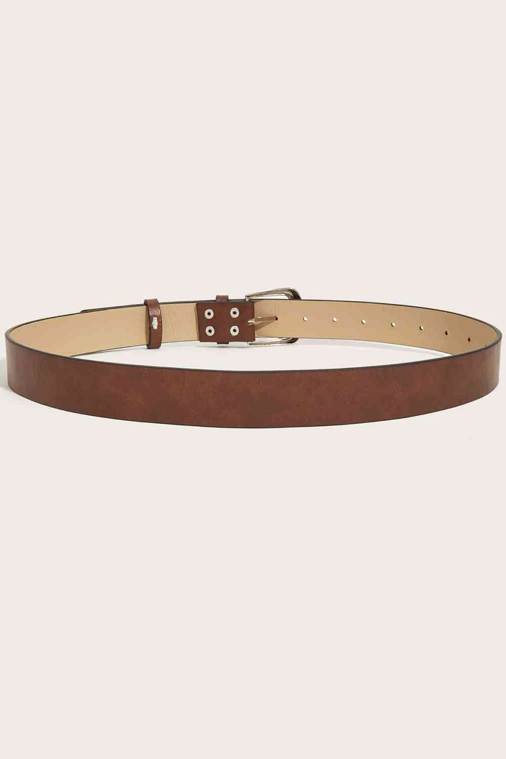 Basic Brown Belt With Silver Buckle