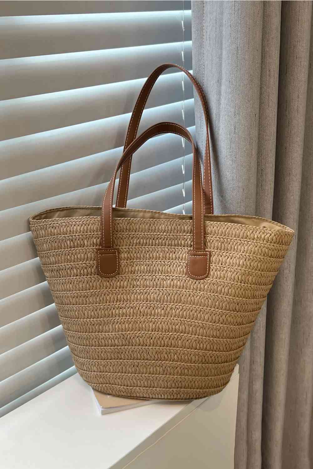 Classic Woven Straw Tote