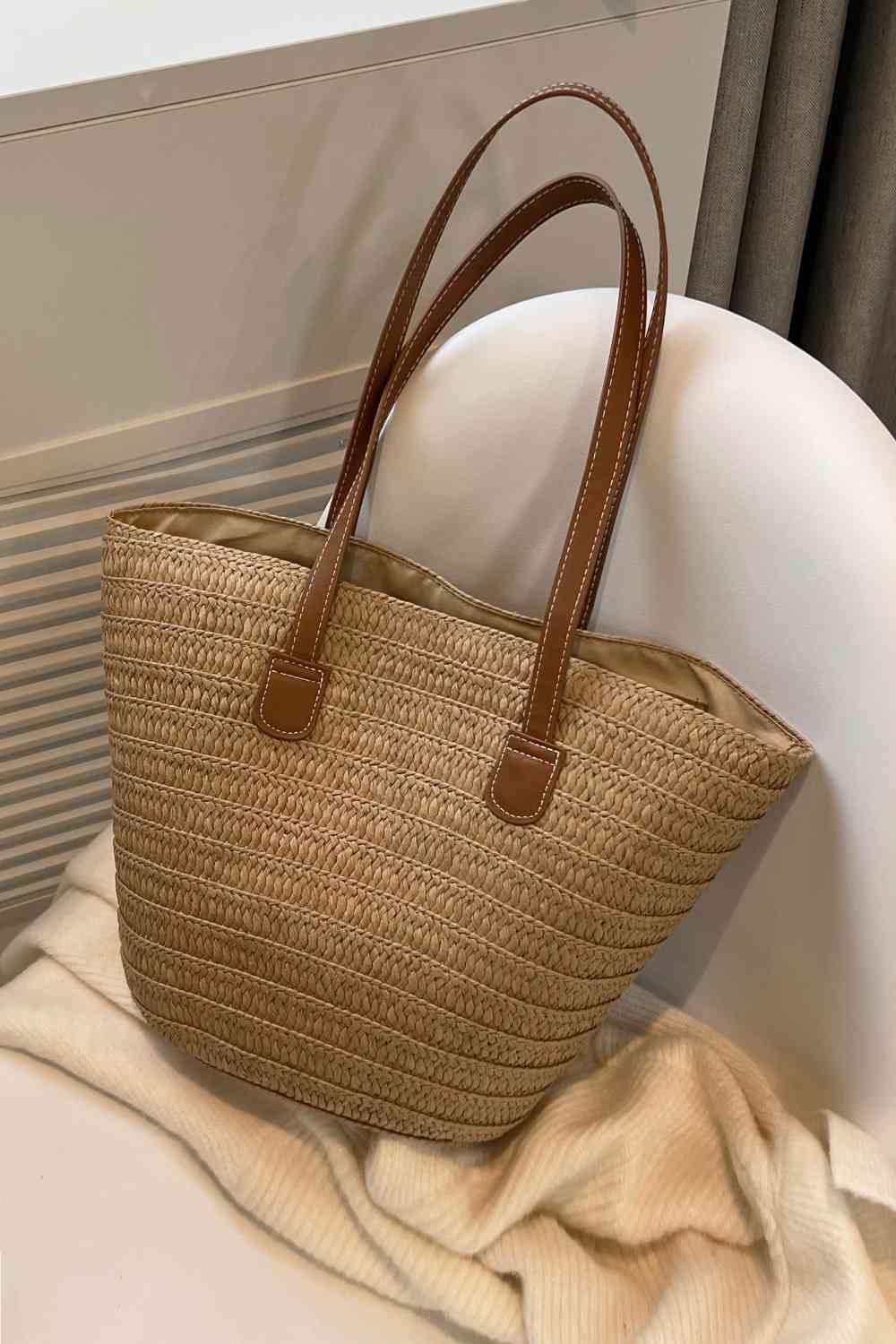 Classic Woven Straw Tote