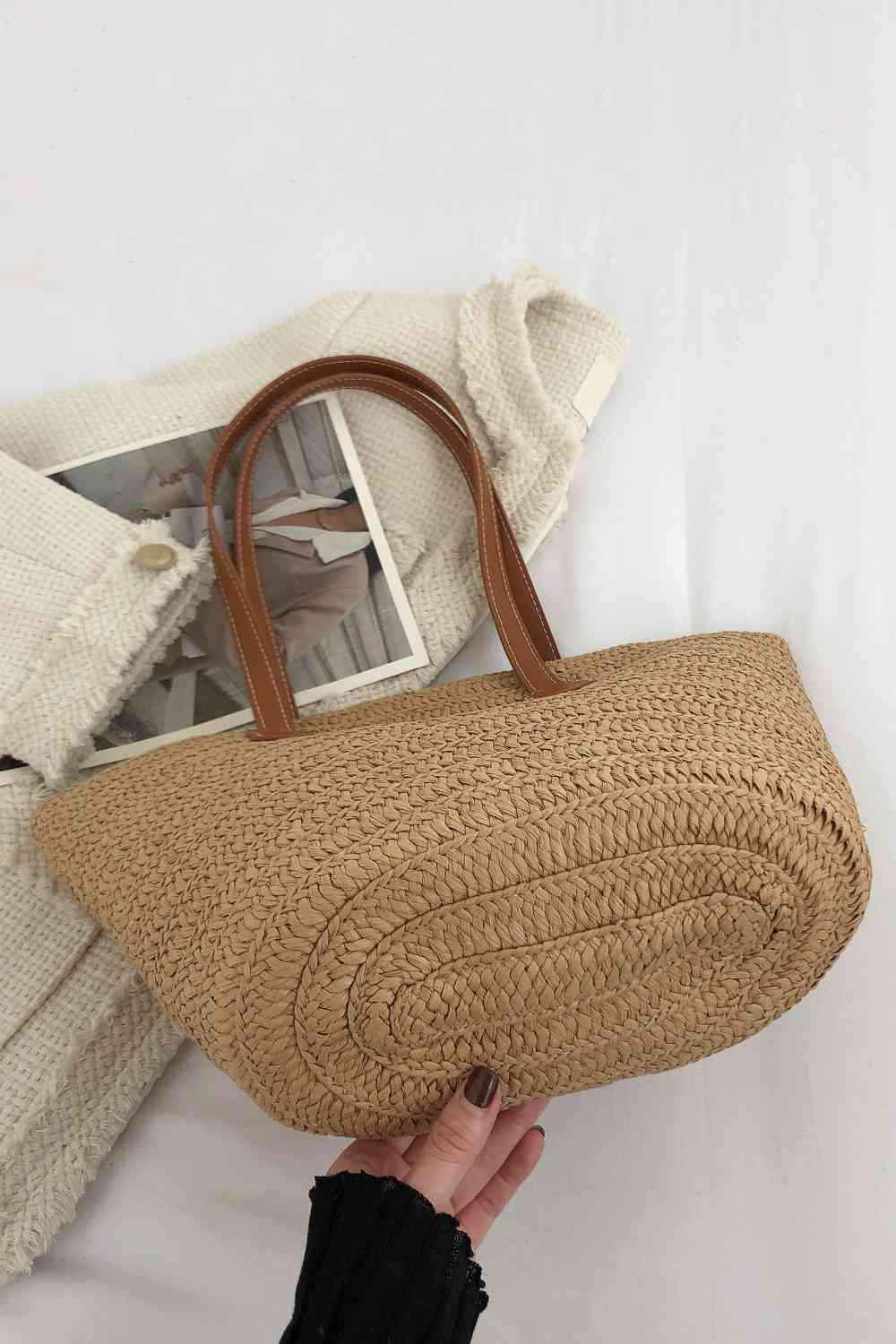 Classic Woven Straw Tote