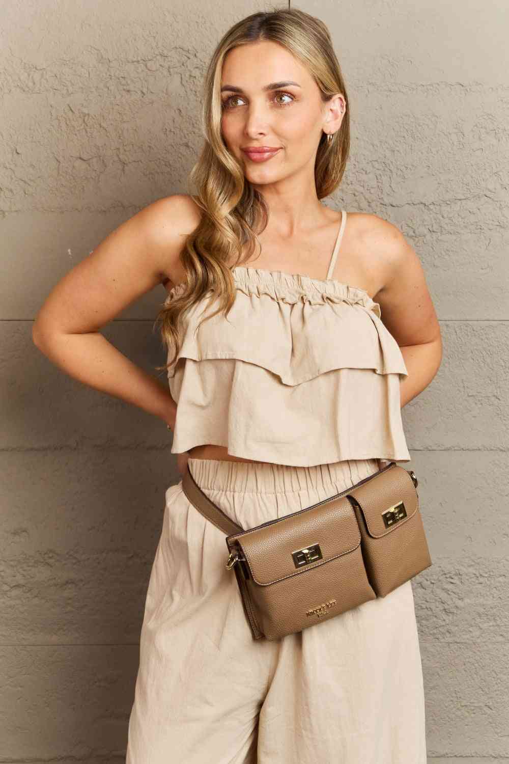 Nicole Lee Two-Pocket Hip Bag