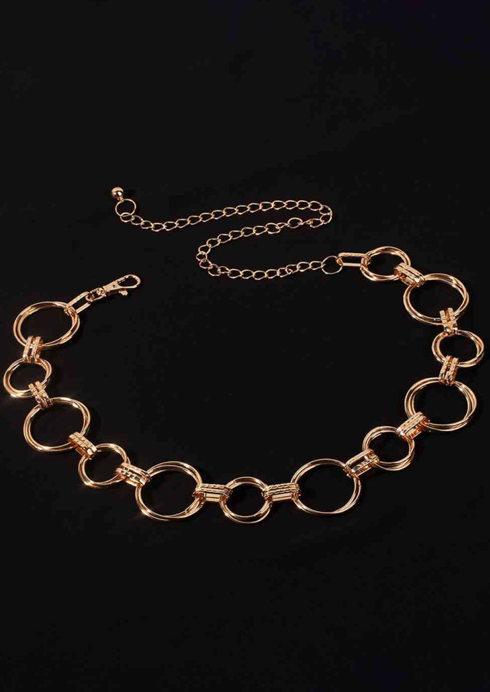 Twisted Circle Chain Belt