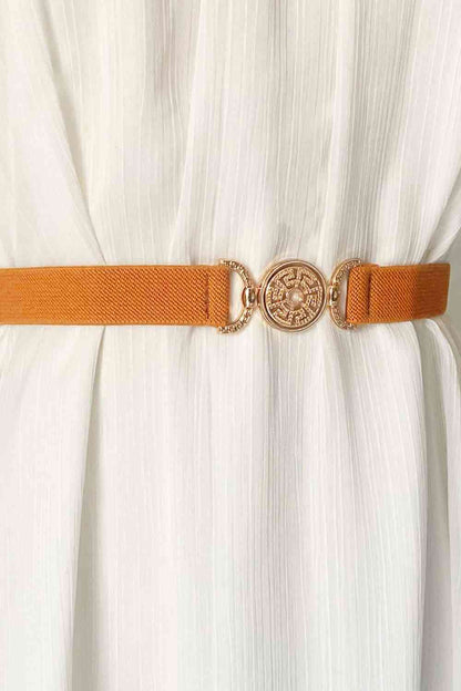 Greek Key Elastic Belt