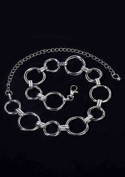 Twisted Circle Chain Belt