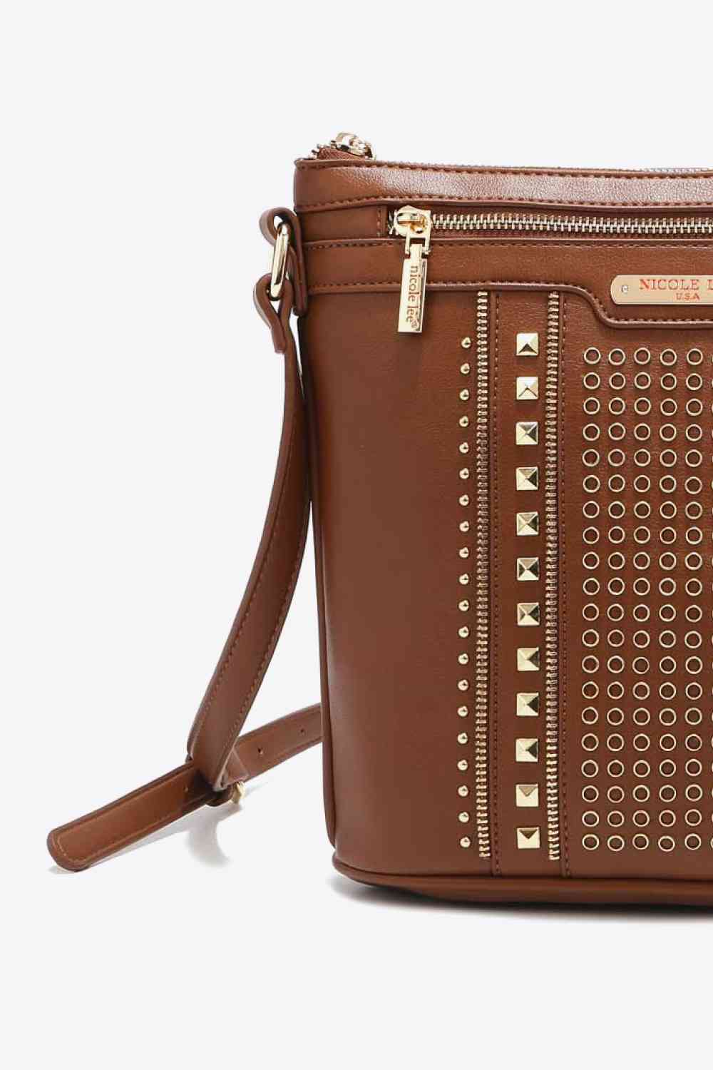 Nicole Lee Studded Crossbody Bag